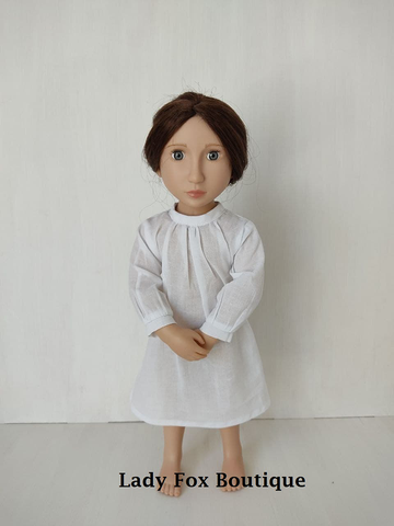 Lady Fox Boutique A Girl For All Time Tudor Girl Chemise, Gown, and Coif Pattern For 16" Dolls such as A Girl For All Time larougetdelisle