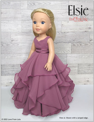 Love From Lola WellieWishers Elsie 14.5" Doll Clothes Pattern larougetdelisle