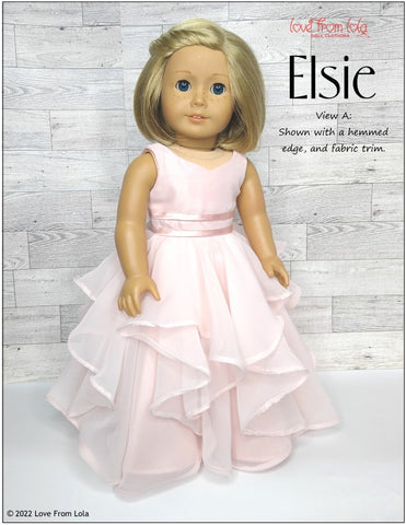 Love From Lola 18 Inch Modern Elsie 18" Doll Clothes Pattern larougetdelisle