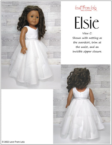 Love From Lola 18 Inch Modern Elsie 18" Doll Clothes Pattern larougetdelisle