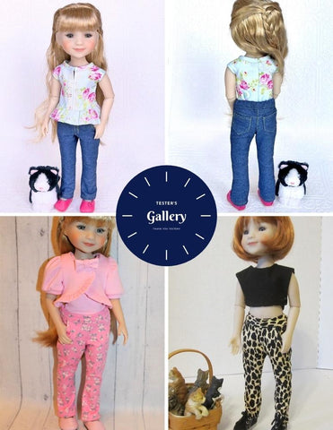 Liberty Jane Ruby Red Fashion Friends Jeans Bundle Pattern For 15" Ruby Red Fashion Friends Dolls larougetdelisle