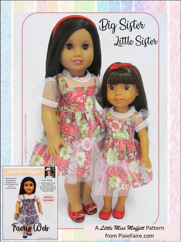 Little Miss Muffett WellieWishers Faerie Web 14.5" Doll Clothes Pattern larougetdelisle