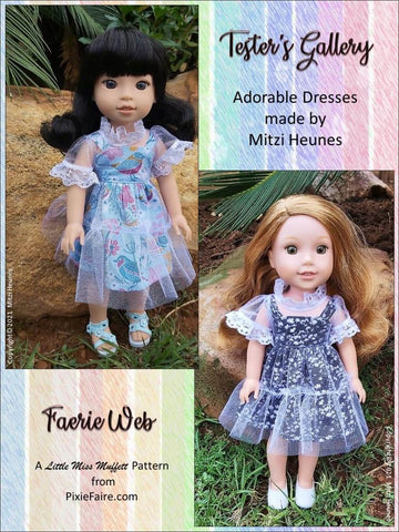 Little Miss Muffett WellieWishers Faerie Web 14.5" Doll Clothes Pattern larougetdelisle