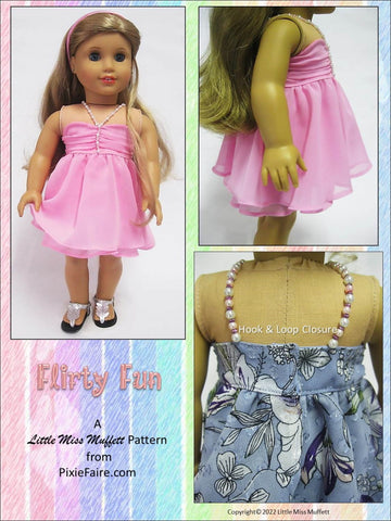 Little Miss Muffett 18 Inch Modern Flirty Fun 18" Doll Clothes Pattern larougetdelisle