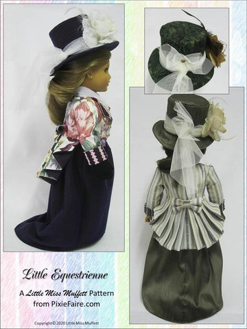 Little Miss Muffett 18 Inch Historical Little Equestrienne 18" Doll Clothes Pattern larougetdelisle
