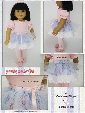 Little Miss Muffett 18 Inch Modern Pretty Ballerina 18" Doll Clothes larougetdelisle