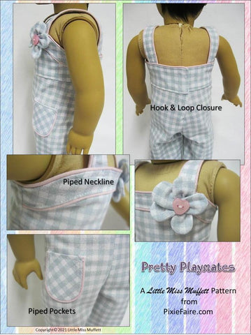 Little Miss Muffett 18 Inch Modern Pretty Playmates 18" Doll Clothes Pattern larougetdelisle