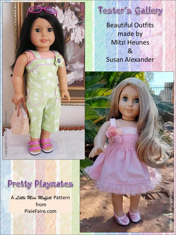 Little Miss Muffett 18 Inch Modern Pretty Playmates 18" Doll Clothes Pattern larougetdelisle