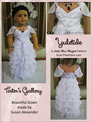 Little Miss Muffett 18 Inch Modern Yuletide 18" Doll Clothes Pattern larougetdelisle