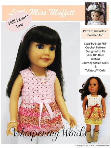 Little Miss Muffett Journey Girl Whispering Winds Crochet Pattern for Journey Girls Dolls larougetdelisle