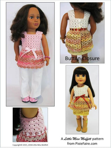 Little Miss Muffett Journey Girl Whispering Winds Crochet Pattern for Journey Girls Dolls larougetdelisle