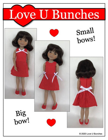 Love U Bunches Ruby Red Fashion Friends Polka Dot Party Dress Doll Clothes Pattern For Ruby Red Fashion Friends larougetdelisle