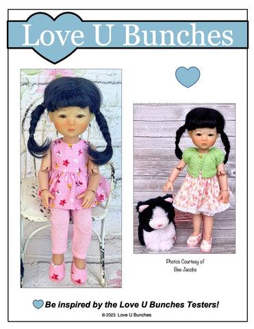 Love U Bunches 8" BJD Plain Jane Shoes for 8" BJD Dolls - Ten Ping™, Mini Sara™ larougetdelisle