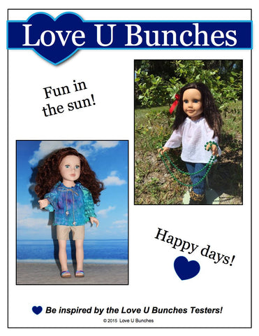 Love U Bunches Journey Girl Peasant Blouse for Journey Girls Dolls larougetdelisle