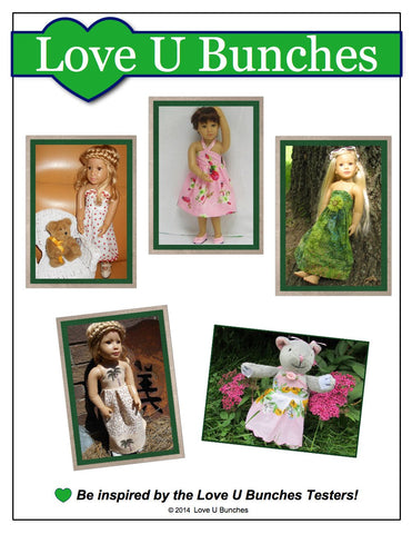 Love U Bunches Kidz n Cats Simply Summer Sundress Pattern for Kidz 'n' Cats Dolls & The Cat larougetdelisle