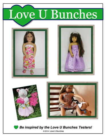 Love U Bunches Kidz n Cats Simply Summer Sundress Pattern for Kidz 'n' Cats Dolls & The Cat larougetdelisle