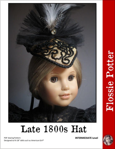 Flossie Potter 18 Inch Historical 1800's Hat 18" Doll Accessory Pattern larougetdelisle