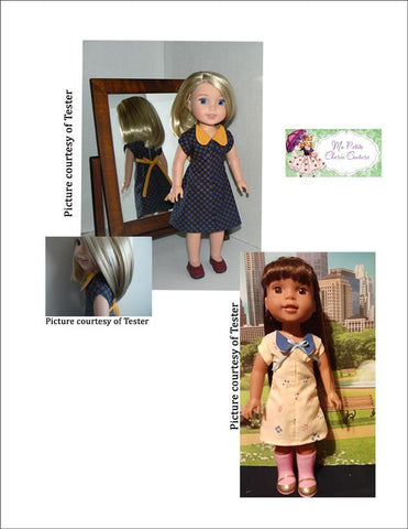 Mon Petite Cherie Couture WellieWishers Irvette Dress 14.5" Doll Clothes Pattern larougetdelisle