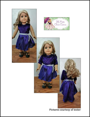 Mon Petite Cherie Couture 18 Inch Modern Bright Sapphire 18" Doll Clothes Pattern larougetdelisle