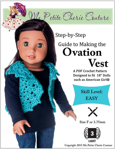 Mon Petite Cherie Couture Crochet Ovation Vest Crochet Pattern larougetdelisle