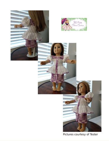 Mon Petite Cherie Couture Crochet Noelle 18" Doll Clothes Crochet Pattern larougetdelisle
