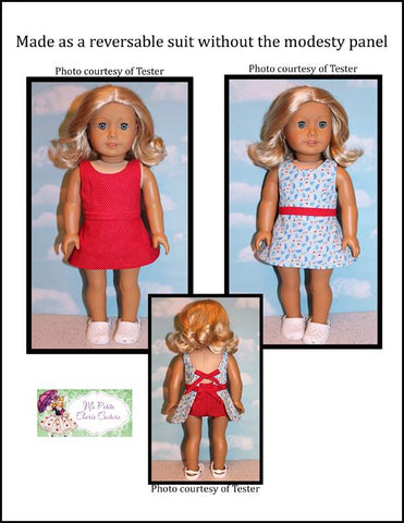 Mon Petite Cherie Couture 18 Inch Modern Moressa Swimsuit 18" Doll Clothes Pattern larougetdelisle