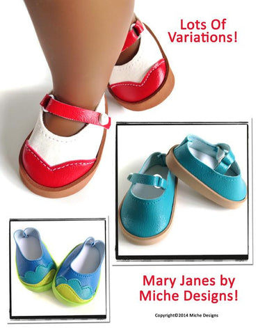 Miche Designs Shoes Mary Janes 18" Doll Shoes larougetdelisle