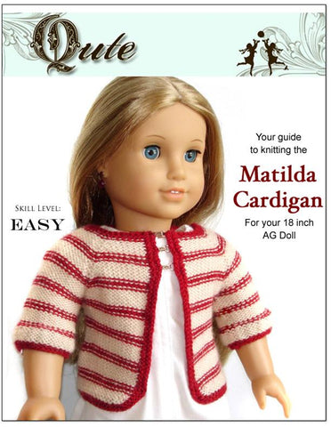 Qute Knitting Matilda Cardigan Knitting Pattern larougetdelisle