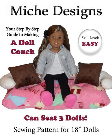 Miche Designs 18 Inch Modern Couch 18" Doll Furniture larougetdelisle