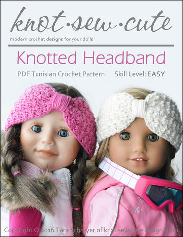 Knot-Sew-Cute Crochet Knotted Headband Crochet Pattern larougetdelisle