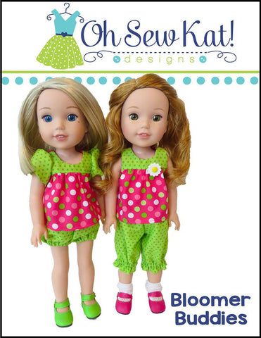Oh Sew Kat WellieWishers Bloomer Buddies 14.5" Doll Clothes Pattern larougetdelisle
