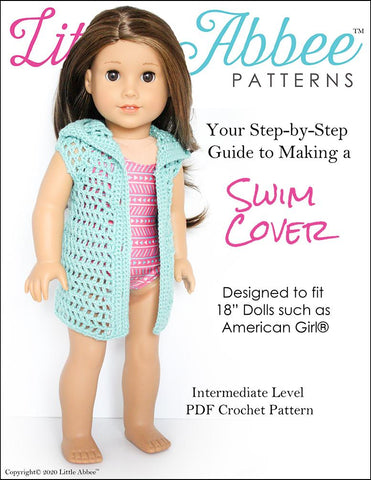 Little Abbee Crochet Crochet Swim Cover Pattern for 18 Inch Dolls larougetdelisle