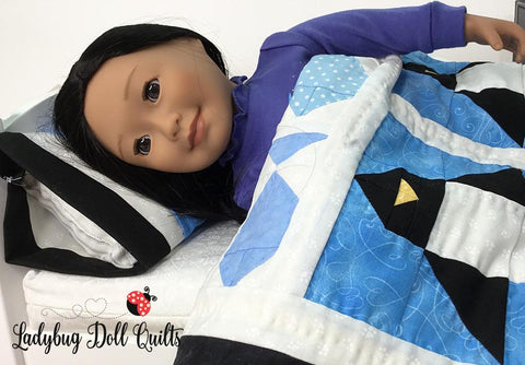 Ladybug Doll Quilts Quilt Penguin Pals 18" Doll Quilt Pattern larougetdelisle