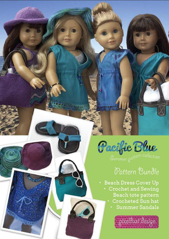 Stacy and Stella 18 Inch Modern Pacific Blue Bundle 18" Dolls larougetdelisle