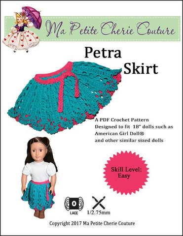 Mon Petite Cherie Couture Crochet Petra Skirt Crochet Pattern larougetdelisle