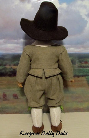 Keepers Dolly Duds Designs 18 Inch Boy Doll Pilgrim Boy 18" Doll Clothes Pattern larougetdelisle