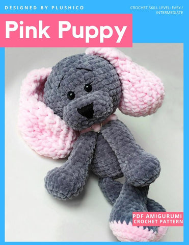 Plushico Amigurumi Pink Puppy Amigurumi Crochet Pattern larougetdelisle