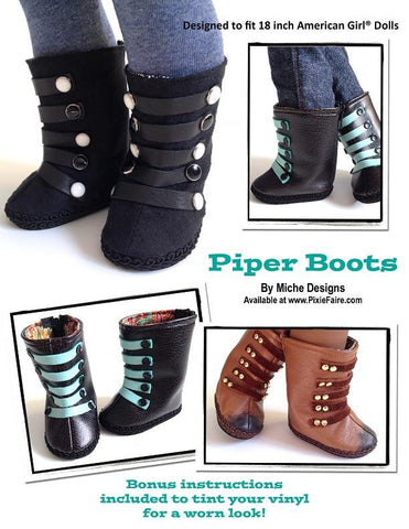 Miche Designs Shoes Piper Boots 18" Doll Shoes larougetdelisle