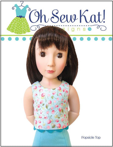 Oh Sew Kat A Girl For All Time Popsicle Top Pattern For AGAT Dolls larougetdelisle