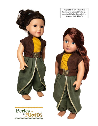 Perles & Rubans 18 Inch Modern Legendary Dragon Guardian 18" Doll Clothes Pattern larougetdelisle