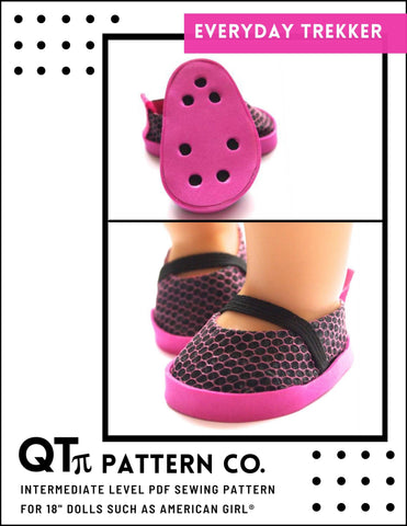 QTπ Pattern Co Shoes Everyday Trekker 18" Doll Shoes larougetdelisle