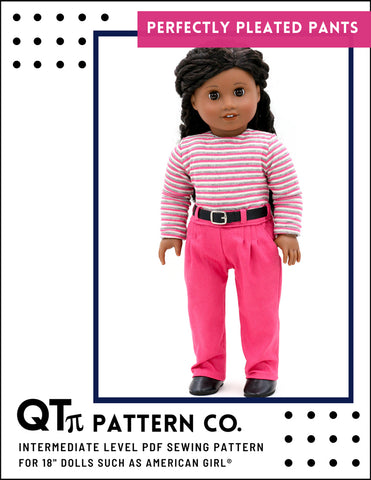 QTπ Doll Clothing 18 Inch Modern Perfectly Pleated Pants 18" Doll Clothes larougetdelisle
