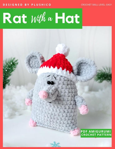 Plushico Amigurumi Rat With A Hat Amigurumi Crochet Pattern larougetdelisle