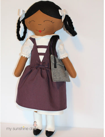 My Sunshine Dolls Cloth doll Reformer Ruby 23" Cloth Doll Pattern larougetdelisle