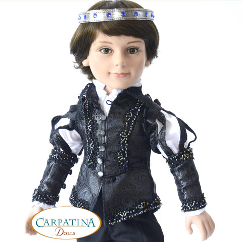 Carpatina Dolls 18 Inch Boy Doll Renaissance Doublet Multi-sized Pattern for Regular and Slim 18" Boy Dolls larougetdelisle