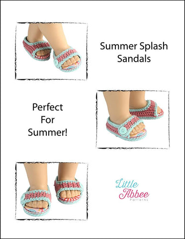 Little Abbee Crochet Summer Splash Sandals Crochet Pattern larougetdelisle