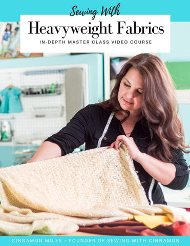 SWC Classes Sewing With Heavyweight Fabrics Master Class Video Course larougetdelisle