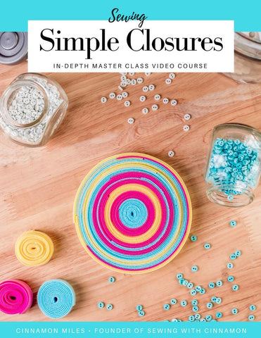 SWC Classes Sewing Simple Closures - Master Class Video Course larougetdelisle