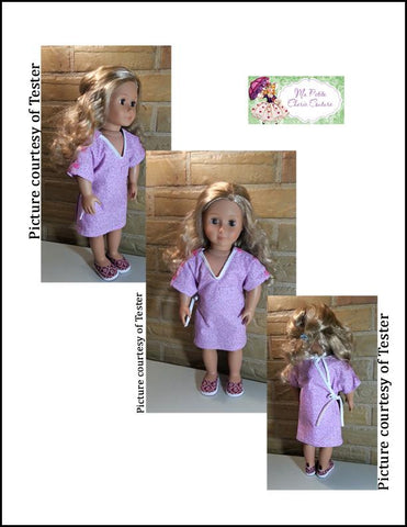 Mon Petite Cherie Couture 18 Inch Modern Medical Gown 18" Doll Clothes Pattern larougetdelisle