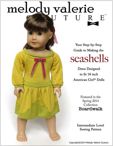 Melody Valerie Couture 18 Inch Modern Seashells Dress 18" Doll Clothes larougetdelisle